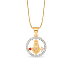 Colgante de Oro Tirupati Balaji - Amuleto de Diamante Divino para Hombres y Mujeres - Product Image 3