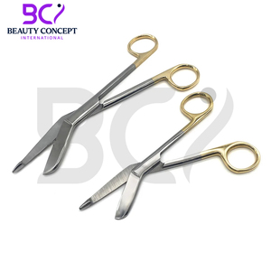 กรรไกรตัดผ้าพันแผลสำหรับการพยาบาลกรรไกรตัดผ้าพันแผลด้ามจับสีทอง - Product Image 6