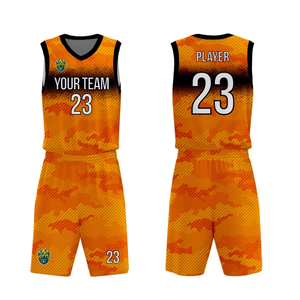 Conjunto de uniforme de baloncesto personalizado para hombre Jersey transpirable adulto con bajo MOQ impresión por sublimación uniformes de baloncesto - Product Image 5