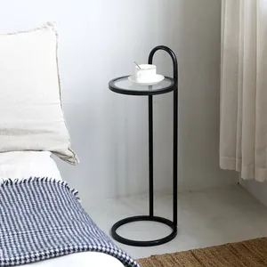 โต๊ะข้างโต๊ะกาแฟทำจากผงเคลือบสีดำดีไซน์เพรียวบางเฟอร์นิเจอร์ห้องนั่งเล่น - Product Image 6