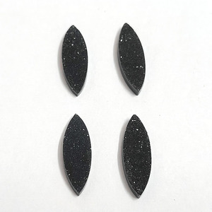 Cristal de Ágata Druzy Negra Natural, Altamente Pulido, 24x8mm, Forma Marquesa Plana, 6.7 Quilates, Gemas Sueltas para Fabricación de Joyería - Product Image 5