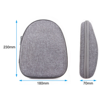 Étui pour écouteurs Bose imperméable personnalisé en noir pour écouteurs Étui rigide en EVA à fermeture éclair ronde Étui pour écouteurs