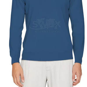 Hombres Casual Wear Slim Fit cuello en V pulóver sudadera hombres algodón mezclado logotipo personalizado gran oferta Sudadera con cuello en V - Product Image 3