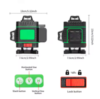Niveau laser vert DIY 2026 en promotion, support de carrelage rotatif 4D, outil de construction 360°, batterie Li-Ion mini, auto-nivelant électronique