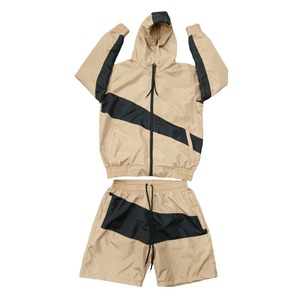 Survêtement d'hiver écologique en polyester/coton coupe-vent personnalisé pour hommes, vêtements de sport légers et respirants en deux pièces - Product Image 1