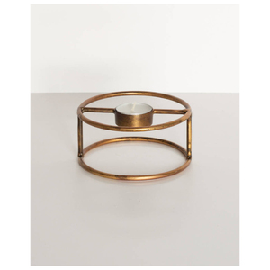 Portavelas de luces redondas hechas a mano de diseño Simple, nuevos y elegantes candelabros de sala de estar para interiores y exteriores de India - Product Image 1