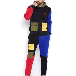 Ensemble de survêtements de sport personnalisés pour hommes, design élégant, tissu à capuche évacuant la sueur pour l'entraînement, les voyages et l'hiver - Product Image 1