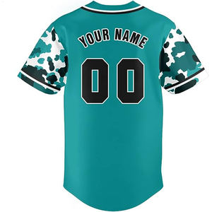 Maillot de softball brodé, design personnalisé, style boutonné, maillot de baseball en mesh vierge pour homme - Product Image 5