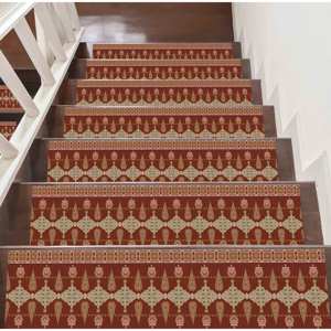 Tapis d'escalier imprimé, motif Kilim, aztèque, ethnique, moderne, doux, personnalisé, tapis à marches - Product Image 2