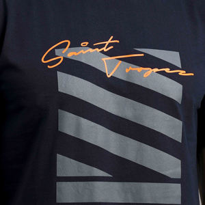 เสื้อยืดผู้ชายสไตล์ใหม่ พิมพ์ลายสตรีทแวร์ คุณภาพดีเยี่ยม ทรงหลวม แขนสั้น ผ้าฝ้าย 100% คอกลม - Product Image 5