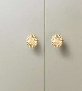 Perilla de cajón color latón para decoración del hogar, puerta de armario, herrajes para muebles, diseño clásico y sencillo atemporal - Product Image 2