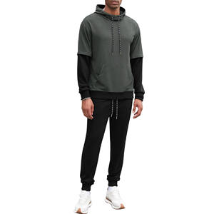 Chándales personalizados, conjuntos de Jogger, logotipo de alta calidad, chándal acampanado para hombre y Sudadera con capucha, conjunto de 2 piezas, pantalones de chándal de algodón con capucha - Product Image 6