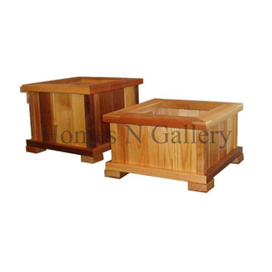Venta caliente macetas de madera para exteriores de alta calidad macetas de gran tamaño increíble acabado Natural jarrón decorativo para el hogar bodas al por mayor - Product Image 4