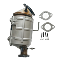 Convertisseur catalytique BingChuan de haute qualité à montage direct, prix de gros, T8 T6, en acier inoxydable/céramique, norme d'émission Euro 4, OEM