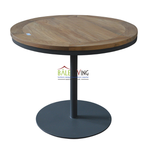 Muebles de mesa de centro ecológicos hechos de madera maciza para uso en exteriores. Mesa antihongos duradera y resistente - Product Image 4