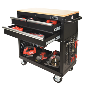 Garage en gros 91cm chariot à outils roulants armoire pour entrepôt industrie mécanicien personnalisable OEM support de stockage d'outils roulant - Product Image 1