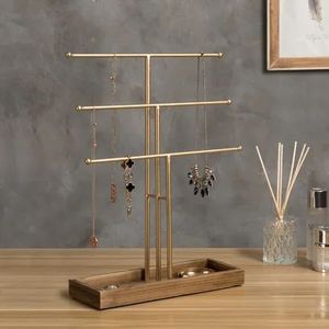 Présentoir de bijoux en bois fait main Riser support de boucle d'oreille en terre Unique pour la décoration accessoire de support à bas prix - Product Image 5