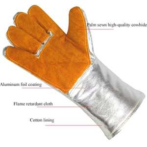 Gants de soudage confortables de haute qualité Gants de soudage au look tendance de couleur unie de style unique - Product Image 3