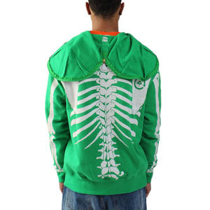 Sweat à capuche zippé intégral surdimensionné pour homme, 400 GSM, coton, polaire technique, logo 3D imprimé, streetwear lourd, pull à capuche zippé - Product Image 6