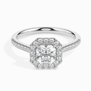 Bague ronde en diamant de laboratoire de taille brillante 1.29 CT Bague de fiançailles minimaliste F VS1 Diamant CVD HPHT de laboratoire pour bijoux - Product Image 1