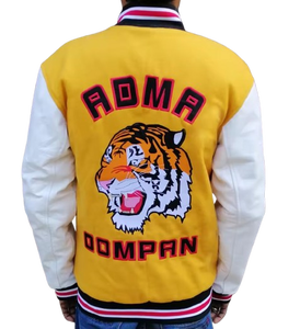 Men's Varsity <b>Jacket</b> <b>Slim</b> <b>Fit</b> Wool Blend Letterman Baseball <b>Jacket</b> - Product Image 4