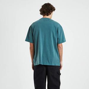 Camisetas de manga corta de color de alta calidad para hombre, ropa de verano, cuello redondo, algodón de gran tamaño, diseño de logotipo personalizado, Camiseta de algodón 100% para hombre - Product Image 4