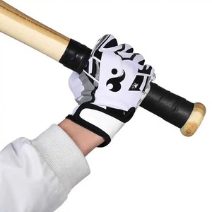 Gants de frappe de baseball en cuir de chèvre souple personnalisés, antidérapants, professionnels, pour hommes et jeunes, gants de softball - Product Image 4