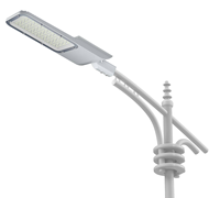 Lampadaire LED modulaire anti-éblouissement, corps en alliage d'aluminium, alimentation CA pour l'éclairage routier municipal