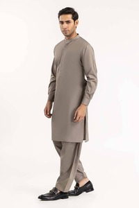 Proveedor directo de fábrica Material sólido Hombres Shalwar Kameez Más vendidos Estilo de algodón Premium Hombres Shalwar Kameez - Product Image 4
