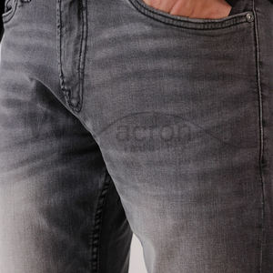 Jeans de Hombre Casuales de Tiro Medio, Ligeros y Transpirables, con Logotipo Personalizado, del Mejor Proveedor, Diseño Más Reciente en Diferentes Colores - Product Image 3