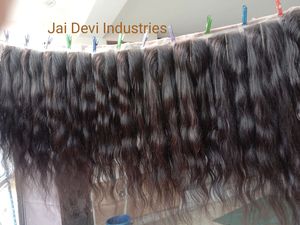 Cheveux vierges bruts indiens à donneur unique 100% Extensions de cheveux humains en vrac non transformés Machine à faisceaux de cheveux naturels à cuticules alignées - Product Image 6