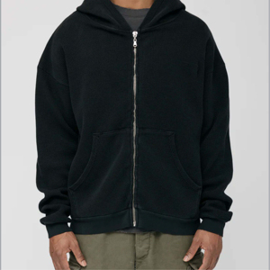 Sweat à capuche polaire ultra-doux 100% coton pour hommes, personnalisable, chaud et confortable, sweat-shirt d'hiver par temps froid, vente en gros - Product Image 1