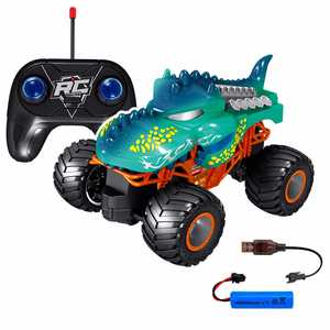 Coche Teledirigido de Dinosaurio Monster Truck Verde, Vehículo <span class=keywords><strong>RC</strong></span> Todoterreno, Juguete al por Mayor, Coche Electrónico de Acrobacias de Alta Velocidad para Carreras - Product Image 6