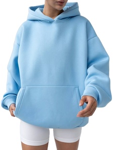 Pull-over en molleton rose avec logo personnalisé des fabricants Sweatshirts à capuche Respirant pour femmes Sports Street Training Jogging pour l'hiver - Product Image 5