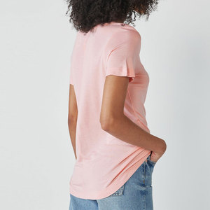 OEM fabricante logotipo personalizado impreso mujeres camisetas/ropa de mujer al por mayor verano Camisetas para adultos - Product Image 2