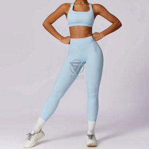 OEM Women's Sexy Sports Bra & Shorts Set-Spandex/Polyester Breathable Quick Dry Backless Design for Gym Yoga & Fitness Workouts - Product Image 6