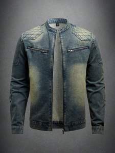 La mejor chaqueta vaquera para hombre Tendencias Vintage desgastada Versatilidad elegante y duradera Dominando el aspecto Chaquetas vaqueras para hombre - Product Image 3