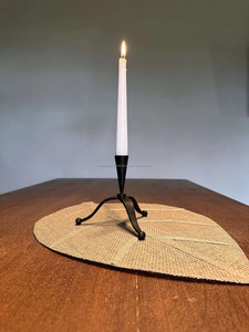 Best Wrought Iron Candle Holder for <b>Tall</b> Candles Christmas Occasion Forget Standing Type Candle Holders - Product Image 2