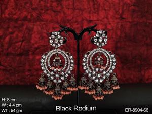 Joyería India Kundan, Pendientes colgantes - Product Image 3