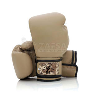 Gants de boxe en cuir PU de haute qualité du fabricant professionnel meilleure qualité avec fonction de poignet lacé - Product Image 1