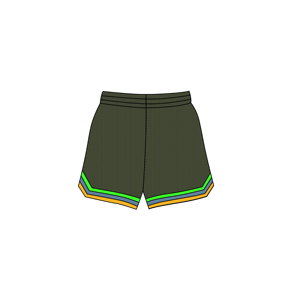 Pantalones cortos de malla de poliéster informales de verano personalizados para hombre, 5 pulgadas, entrepierna, cintura media, cierre elástico, bolsillos, sublimación/impresión DTG sólida - Product Image 6