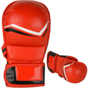 Guantes de cuero ajustables de medio dedo para hombres y mujeres mitones de entrenamiento MMA para Kickboxing, Grappling & Sparring - Product Image 6