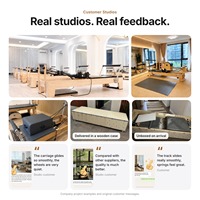 Prix direct usine Lit de Pilates Reformer Core 2 en 1 en chêne massif et acier inoxydable, robuste, pour salle de sport commerciale