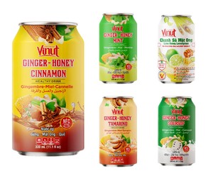 330ml NFC Jengibre Miel Tamarindo Bebida de jugo saludable Muestra gratis, listo para enviar Hecho en la fábrica de Vietnam (OEM, ODM) - Product Image 2
