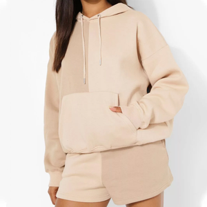 Sudadera de Felpa Personalizada al por Mayor de Alta Calidad para Mujer, Sudadera con Capucha de Corte Holgado, Estilo Urbano - Product Image 4