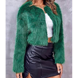 Abrigo Corto de Piel Sintética para Mujer, Chaqueta de Felpa para Invierno, Ropa de Calle Informal, Prenda Exterior Elegante - Product Image 5