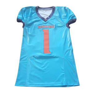 Camiseta de fútbol americano personalizada para hombres uniformes de equipos juveniles ropa deportiva sublimada transpirable al por mayor OEM ODM - Product Image 4