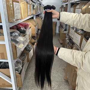 Extensiones de Cabello Humano Remy de Doble Trama al por Mayor, Cabello Virgen Sin Procesar Natural de Vietnam, Todos los Colores - Product Image 2