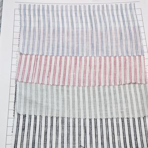 Tela <span class=keywords><strong>de</strong></span> Lino Europeo con Rayas Finas, Tela <span class=keywords><strong>de</strong></span> Verano 100% Lino Puro, Telas a Rayas para Camisas <span class=keywords><strong>de</strong></span> Niñas - Product Image 2