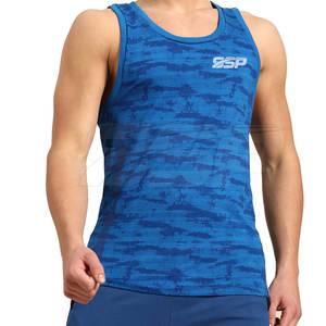 เสื้อกล้ามออกกำลังกายสไตล์ลำลองสำหรับผู้ชายเสื้อถักระบายอากาศแขนกุดน้ำหนักเบา - Product Image 1